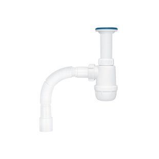 Сифон для кухонної мийки ANIplast 1 1/2''х40 мм з литим випуском А0515EU CV018478 фото