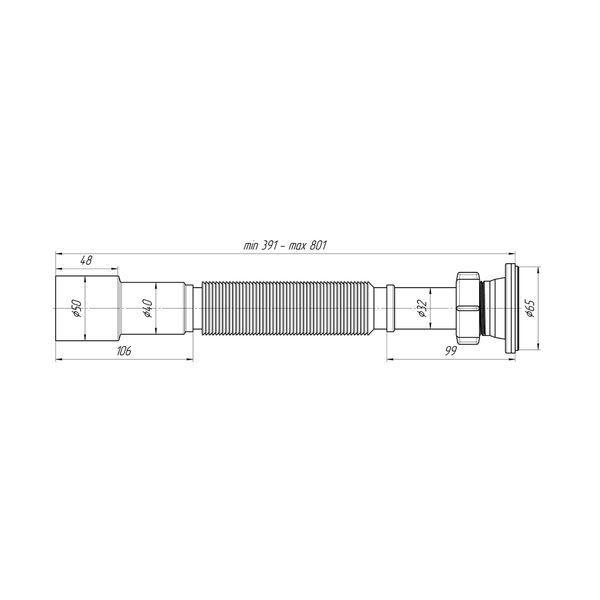 Гофра ANIplast 1&frac12;"х40/50 мм G206EU CV028963 фото