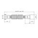 Гофротруба Agua GN46 1 1/2''х40/50 мм 460-1100 мм з накидною гайкою CV033446 фото 2