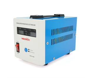 Стабілізатор напруги релейний Westech SVR-1000VA/750W однофазний, напольного монтажу, LED дисплей, діапазон 150-270V WS-SVR-1000 фото