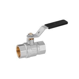 Кран кульовий Kroner 3/4" ВВ PN40 ручка, нікельований CV033216 фото