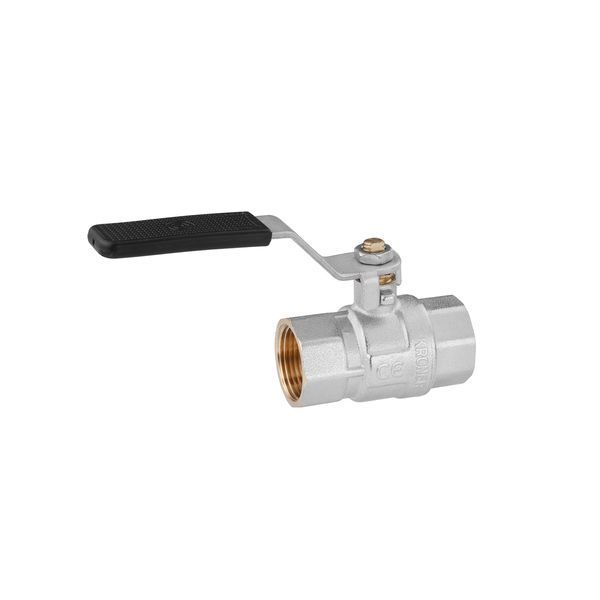 Кран кульовий Kroner 3/4" ВВ PN40 ручка, нікельований CV033216 фото