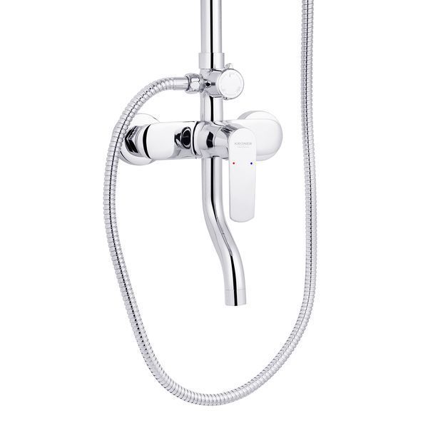 Набор 3 в 1 душова система Kroner Armada-C064K + змішувач Hagen-C010 + змішувач Bidet-C082 CVS30203 фото