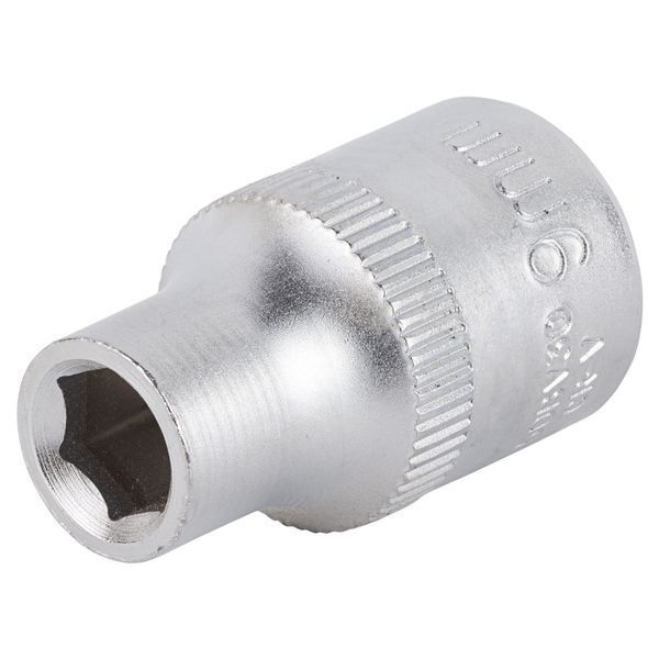 Насадка шестигранна коротка 1/2" 9мм CrV mid SIGMA (6071091) 6071091 фото