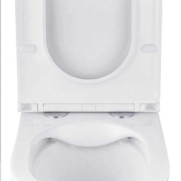 Унітаз підвісний Kroner Armada WHI513636 RIMLESS безобідковий з сидінням Slim Duroplast / Soft - close / Quick relase CV029610 фото