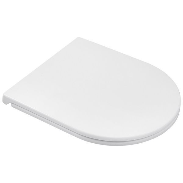 Унітаз підвісний Kroner Harz WHI493736 RIMLESS безобідковий з сидінням Slim Duroplast / Soft - close / Quick relase  CV029609 фото