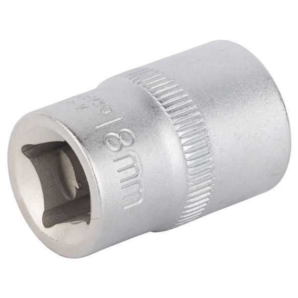 Насадка шестигранна коротка 1/2" 18мм CrV mid SIGMA (6071181) 6071181 фото