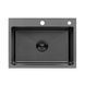 Кухонна мийка Kroner KRP Schwarze - 5843HM PVD (3.0/1.0 мм) CV022794 фото 1