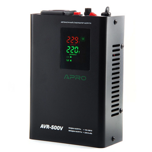 Стабілізатор напруги релейний AVR-500V, 400Вт APRO 084471 фото
