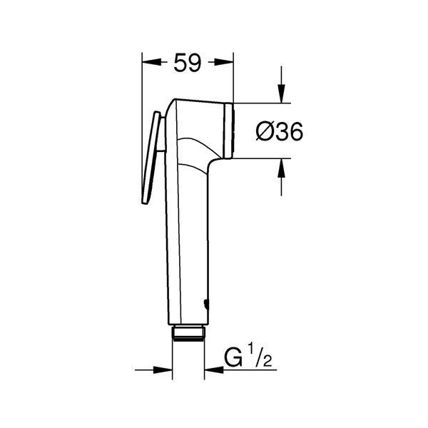 Лійка для гігієнічного душу Grohe Tempesta-F Trigger Spray 30 27512001 CV030539 фото