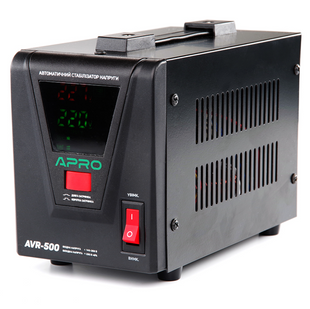 Стабілізатор напруги релейний AVR-500, 400Вт APRO 081435 фото