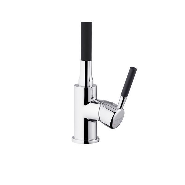 Комплект кухонна мийка Kroner Derby-5843HM Brush + cушарка для посуду Kroner Matte-SCH4333-2 + змішувач Kuche-C132BLK + дозатор Spender-016 CVS30142 фото