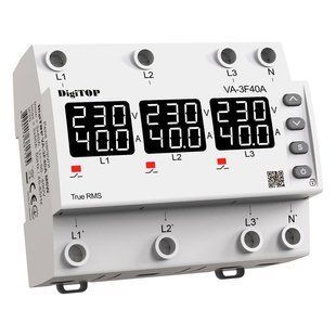 Трифазне реле напруги DigiTOP VA-3F40A M6W VA3F40AM6W фото