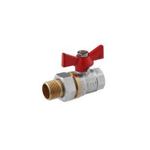 Кран-американка STA "Premium" 1/2" ВЗ PN40 метелик, нікельований CV015062 фото
