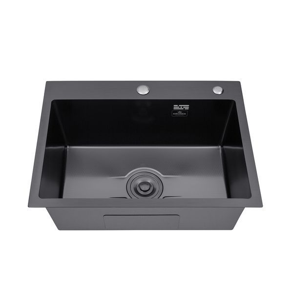 Кухонна мийка Kroner KRP Derby - 5843HM PVD (2,5/0,5 мм) CV027241 фото