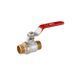 Кран кульовий STA 1/2" ЗЗ PN30 ручка, нікельований CV014673 фото 1