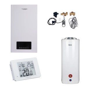 Комплексне рішення Thermo Alliance для котельні: електричний котел 10 кВт + комплект підключення бойлера + комбінований підлоговий водонагрівач 100 л SD00053272 фото