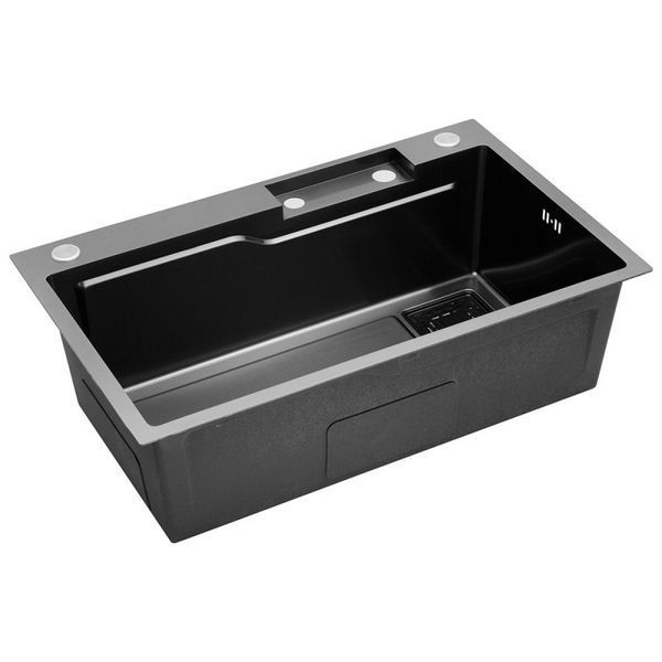 Кухонна мийка Kroner KRP PVD Schwarze - SET7546HM  CV032277 фото