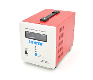 Стабілізатор напруги Conter MSER 5000 VA-V2/3750W однофазний, сервопривід, монтажу підлоги, LED дисплей MSER 5000 VA-V2 фото